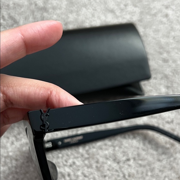 Saint Laurent Black Sunglasses with Case - Picture 3 of 9
